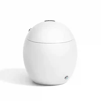 Nouvelle sortie : Ensemble de salle de bain sanitaire intelligent monobloc, WC intelligent en forme d'œuf avec bidet féminin et chasse d'eau automatique