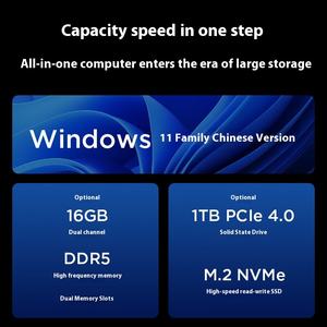 <span class=keywords><strong>Lenovo</strong></span> XiaoXin 27นิ้ว <span class=keywords><strong>All</strong></span>-<span class=keywords><strong>in</strong></span>-<span class=keywords><strong>one</strong></span> เดสก์ท็อปธุรกิจ Intel Core <span class=keywords><strong>I7</strong></span>-13620H 16G 1TB SSD 1920*1080มือสอง Windows OS ปลั๊ก US Plug - Product Image 2