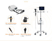 Endoscope vidéo vétérinaire portable de petit diamètre (2,8 mm) avec source de lumière LED pour bronchoscopie, urétéroscopie, PET
