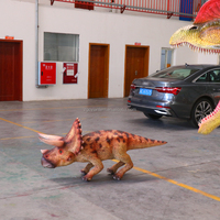 Mechanischer Animatronik-Hund in Triceratops-Form – Führt Vielfältige Bewegungen Aus