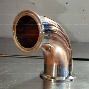 <span class=keywords><strong>Coude</strong></span> en cuivre/acier inoxydable violet 1.5 "2" 90 ° avec filetage intérieur pour machines à boissons et à vin - Product Image 3