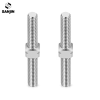 Titanium Alloy M3 Double End Thread Rod Stud Bolt Left and Right Thread Dual Head Threaded Bar 14-50mm