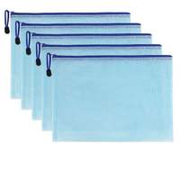 Sac de rangement pour documents en PVC à fermeture éclair, multi-couleurs, format A4, de haute qualité, fabriqué par Nuoxin, avec impression de logo