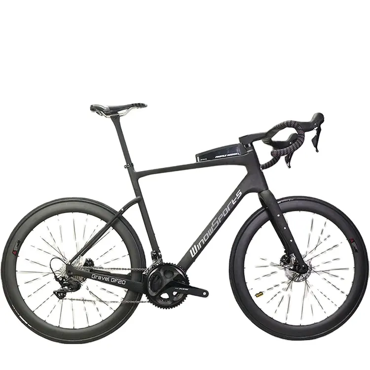 2022 WINOWSPORTS New complete carbon gravel bike complete gravel bicycle frame disc brake 22speed with R7020 groupset in stock