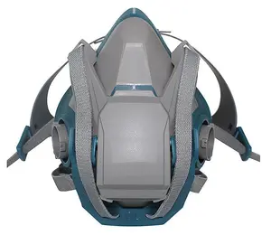 قناع نصفي 6502QL قابل لإعادة الاستخدام من مطاط السيليكون للاستخدام المتوسط مع مرشح التنفس للحماية من الغازات السامة - Product Image 1