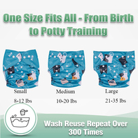 6 + 12 pièces Pul biologique respirant imperméable couches lavables Couche imperméable Pour bébé Petit Prix Couche jetable Pour bébé