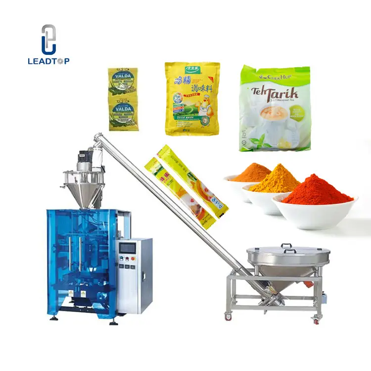 Multi function automatic sachet 50g 100g matcha coffee cocoa powder packing machine auger filling