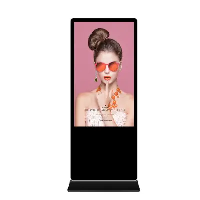 weier 43 inch floor stand lcd display touch screen indoor android advertising information kiosk totem digital signage