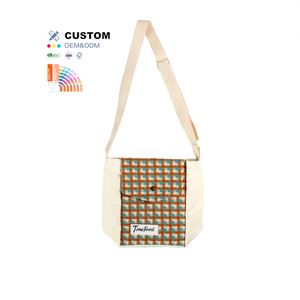 Bolsa de Compras Personalizada, Bolso Tote de Lona Casual con Correa Cruzada para Mujer - Product Image 1
