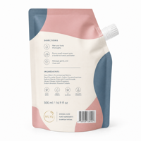 Pochette souple personnalisée avec bec verseur pour liquides, emballage stand-up OEM ODM pour gel douche, shampoing, cosmétiques