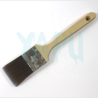 Pinceau ovale à filament bleu SRT de haute qualité avec manche en bois pour le support OEM personnalisé bricolage