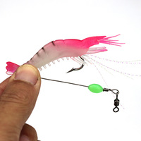 Leurre souple artificiel en plastique lumineux pour la pêche en eau salée, hameçons, émerillons, montages Sabiki pour la pêche au fond, matériel de pêche
