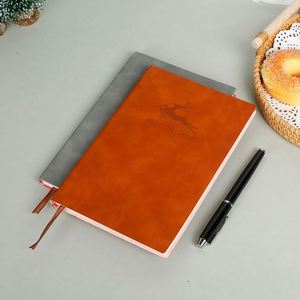Hot Selling Soft Touch Leather Hardcover A5 100-Sheet Thread Sewing Bound School Notebook Scrapbook for Writing <b>Gift</b> - Product Image 1