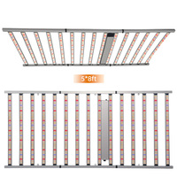 Lampu Tumbuh Tanaman LED Spektrum Penuh Samsung LM281B LM301H EVO Diodes 15 Bar 1500W untuk Perkecambahan, Vegetatif, dan Pembungaan