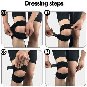 Genouillère de sport à double rotule, bandage élastique pour football, basket, course à pied, fitness, 1 pièce - Product Image 5