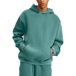 2025 hommes surdimensionné pull à capuche coton lourd Vintage lavé à l'acide Style Streetwear pour collège décontracté et Couples - Product Image 3