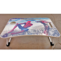 Nouvelle table d'ordinateur simple et portable avec porte-cartes et porte-gobelet pour chambre ou appartement, idéale pour l'école
