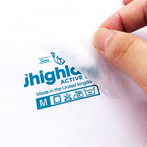 High Quality Custom Heat Press Logo Care Tags <strong>Iron</strong> <strong>on</strong> Heat <strong>Transfer</strong> Neck Label Heat <strong>Transfer</strong> Sticker Wash Care Labels - Product Image 6
