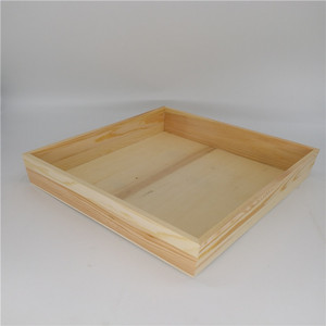 Vassoio Rettangolare Ecologico in <span class=keywords><strong>Legno</strong></span> <span class=keywords><strong>di</strong></span> Pino Lucidato a Mano per Decorazione Casa, Vassoio da Portata in <span class=keywords><strong>Legno</strong></span> Invecchiato - Product Image 4
