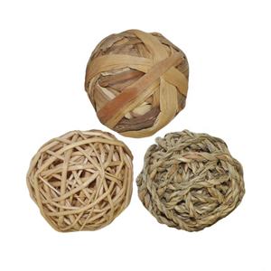 Trío <span class=keywords><strong>de</strong></span> Pelotas <span class=keywords><strong>de</strong></span> Hierba para Mascotas: Conejos, Cobayas, Perros <span class=keywords><strong>de</strong></span> <span class=keywords><strong>Pradera</strong></span>, Chinchillas, Degus, Ratas, Erizos, Ardillas y Otros Animales Pequeños - Product Image 4