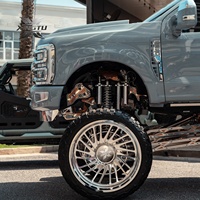 Jantes Forgées Déportées 8x170 pour Camion Tout-Terrain 20x10 22x12 22x14 24x14 26x14 26x16 28x14 28x16 pour GMC Sierra RAM1500