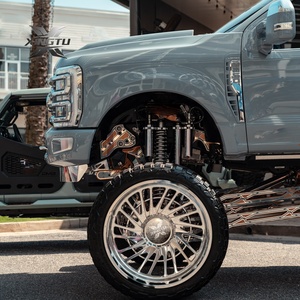 Derin çanak 8x170 dövme tekerlekler 20x10 22x12 22x14 24x14 26x14 26x16 28x14 28x16 GMC Sierra RAM1500 için büyük kamyon için Offroad jantlar - Product Image 2