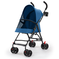 Poussette pour animaux de compagnie portable, légère, pliable, détachable, avec housse de pluie complète, porte-gobelet, chariot pour petits chiens et chats - Voyage en plein air
