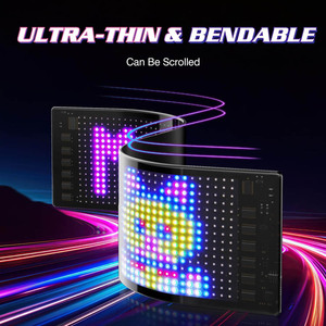 LOY Fernbedienung Programmier bare RGB-Voll farbfenster LED Flexibler Filmbild schirm LED-Bildschirm für Laden glas - Product Image 5