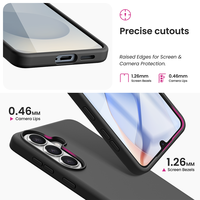 Coque de téléphone souple en silicone liquide noir Wintop S26/S26U/S26P, antichoc, compatible avec la charge sans fil, design professionnel, CE