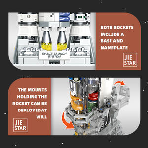 JIESTAR JJ9030 JJ9031 1104 Piezas Serie Espacial <span class=keywords><strong>Cohete</strong></span> Espacial Bloques de Construcción Modelo Técnico Juguete Educativo Regalo Festivo - Product Image 5