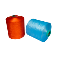 Fil à coudre de haute qualité 100% polyester ignifuge 150d/36f mélangé teint, écologique, recyclable, certifié GRS