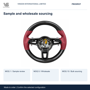 Volante de Fibra de Carbono para PORSCHE Boxster, Configuración Seleccionada con Centro Abierto PBOXRCF - Product Image 5