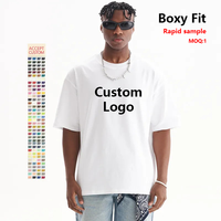 Fabricant de t-shirts boxy personnalisés, t-shirt oversize de haute qualité, 100% coton, t-shirt délavé, t-shirt boxy court pour hommes