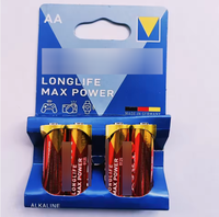 Pile alcaline primaire OEM Longlife Power Stylus AA/AAA, lot de 4 en blister