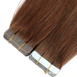 Extensions de cheveux naturels Remy à bandes adhésives en PU, invisibles et sans couture, avec trame en PU injecté, extensions de cheveux naturels bruts, trame adhésive effet peau - Product Image 5
