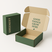 Boîte d'emballage cadeau ondulée recyclable pour chaussures vêtements Boîtes postales d'expédition postale en papier avec logo personnalisé