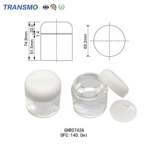 Reusable 100g Glass Cream Jar Customize Glass Cosmetic Jar 130g Eco Friendly Jars Glass - Product Image 2