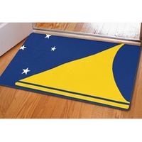 Paillasson rectangulaire antidérapant imprimé drapeau Tokelau, 40x60 cm, tapis de sol en caoutchouc polyester pour entrée de maison