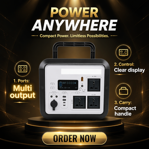 Station d'alimentation portable 1200W 1152Wh, générateur solaire LiFePO4 avec prise AC à charge rapide PD 100W pour la sauvegarde d'urgence à domicile - Product Image 5