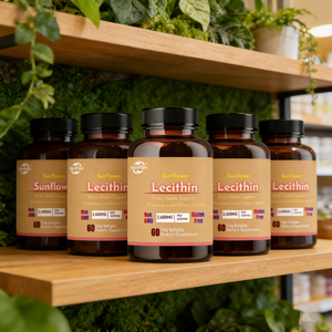 Cápsulas de Suplementos Herbales de Lecitina de Soya y Girasol, Personalizadas <span class=keywords><strong>OEM</strong></span>/ODM, para la Salud Cerebral y Hepática de Adultos, Venta al Por Mayor - Product Image 5
