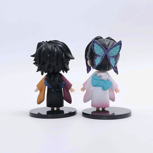 Set de Figuras de Anime de Tanjiro, Nezuko, Giyu, <span class=keywords><strong>Shinobu</strong></span> y Zenitsu en Estilo Kimono con Diseño de Rubor, 10 cm de Alto, para Fanáticos del Anime - Product Image 4