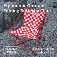 Chaise de camping pliable portable avec sangle réglable pour la randonnée, la pêche, les voyages en plein air, ODM OEM, motif personnalisé, usine