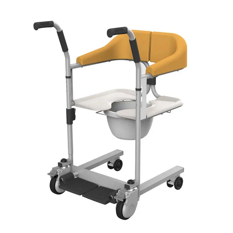 New design open at back wheel Patient lift transfer patient chair wheelchair commode