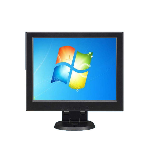 10.4 Inch LCD CCTV Monitor BNC VGA for 4:3 Built-in Speaker Automotive Security Surveillance Desktop Industrial Display