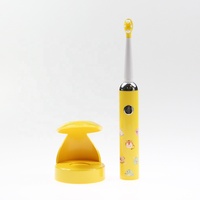 Brosse à dents électrique pour enfants de qualité supérieure, très vendue, avec des poils doux et mignons en forme de dessin animé, rechargeable