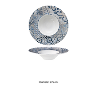Bol à pâtes Napoli Cordoba Ø 27,5 cm, intérieur Ø 14,5 cm, impression numérique Saturnia