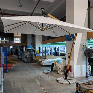 Sombrilla de <span class=keywords><strong>Patio</strong></span> de Aluminio Colgante en <span class=keywords><strong>Cantilever</strong></span> de Gran Tamaño, 3x3 m, de Alta Calidad, Personalizable, con Luz LED - Product Image 5