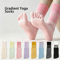 Chaussettes de sport personnalisées en gros pour femmes, Pilates, Yoga, tricotées en Spandex/Coton, légères, sans couture, pour usage quotidien, sur mesure