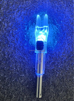 Flèches lumineuses transparentes en PC à LED avec interrupteur automatique, longue durée, pour la chasse nocturne, accessoires pour arbalètes et arcs composés/récurves