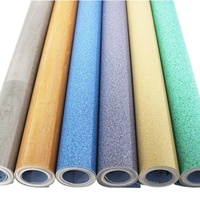 Fabrik 1,0mm Blaue Netzunterlage Vinyl PVC Gewerblicher Bodenbelag Rolle Industrieller Bodenbelag Kunststoff-Teppich Abdeckfolie Linoleum